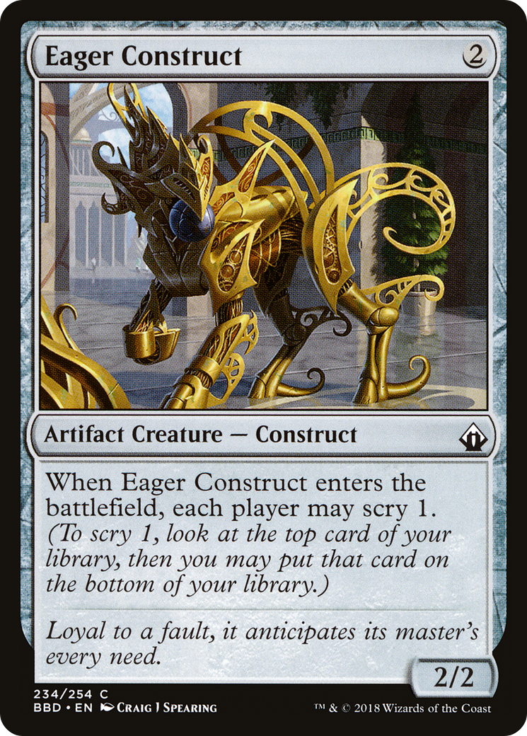 Eager Construct (BBD-234) [Battlebond] Foil