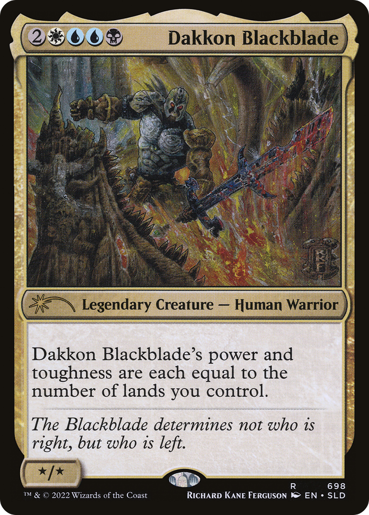 Dakkon Blackblade (SLD-698) [Secret Lair Drop] Foil