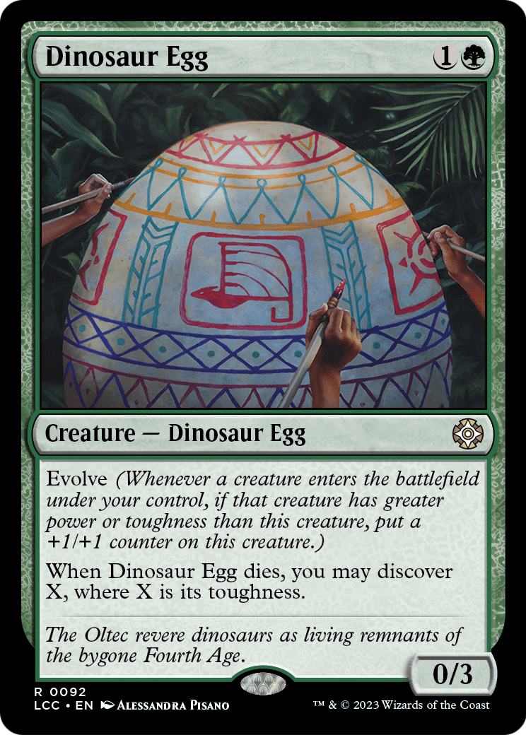 Dinosaur Egg (LCC-092) [The Lost Caverns of Ixalan Commander]