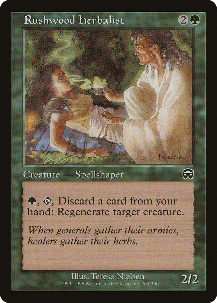 Rushwood Herbalist (MMQ-265) [Mercadian Masques] Foil