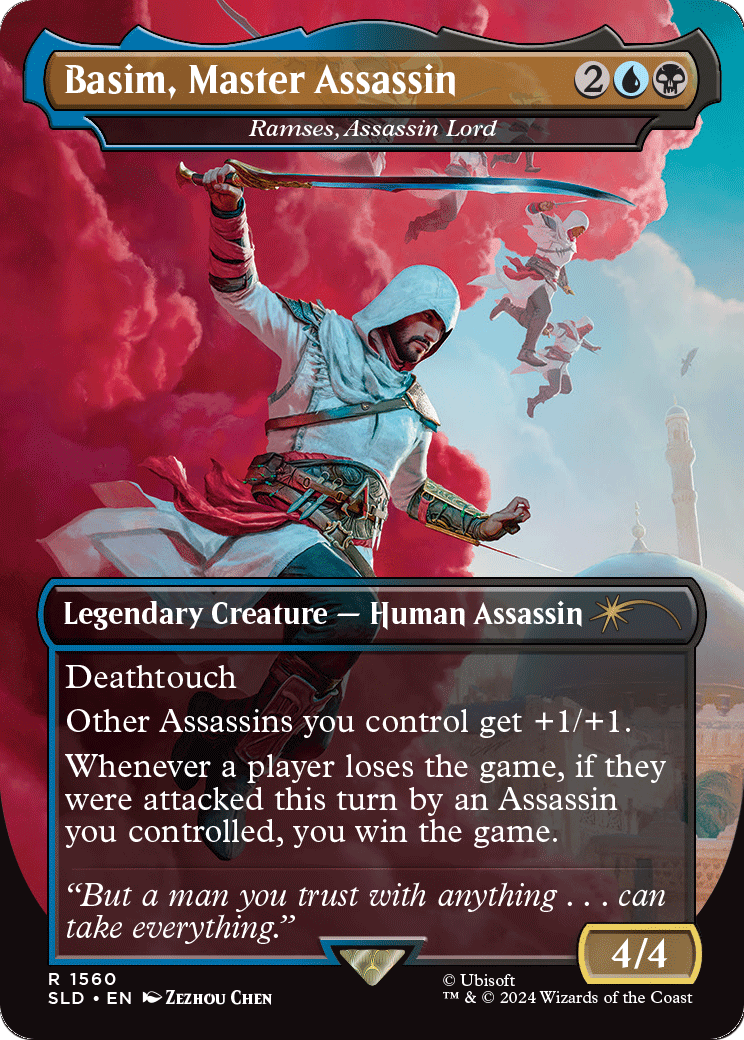 Basim, Master Assassin - Ramses, Assassin Lord (SLD-1560) (Borderless) [Secret Lair Drop]