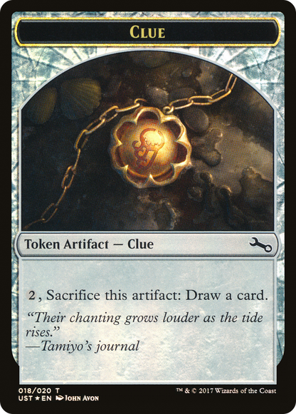 Clue Token (UST-018) [Unstable Tokens] Foil