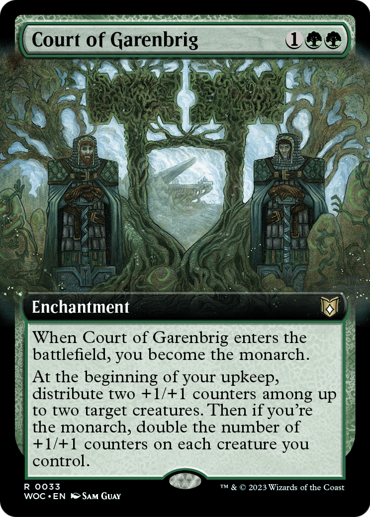 Court of Garenbrig (Extended Art) (WOC-033) [Wilds of Eldraine Commander]