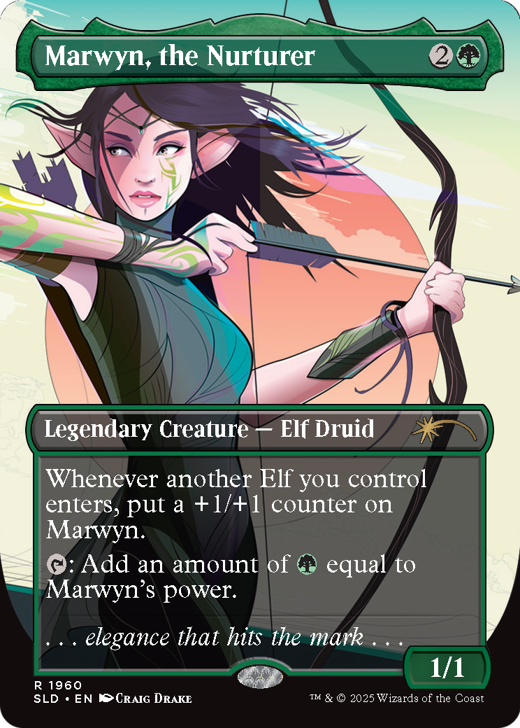 Marwyn, the Nurturer (SLD-1960) (Borderless) [Secret Lair Drop] Foil