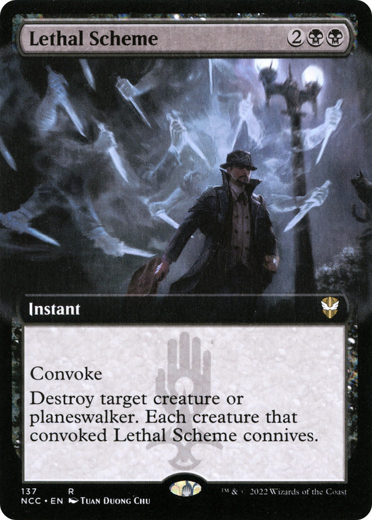 Lethal Scheme (Extended Art) (NCC-137) [New Capenna Commander]