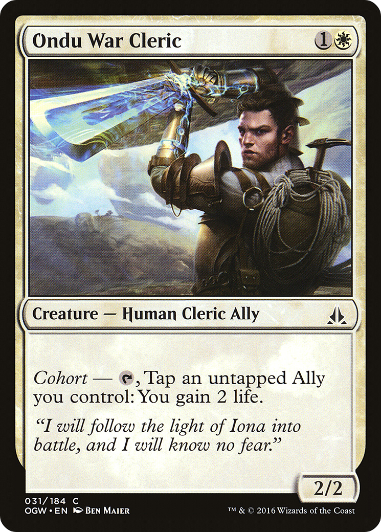 Ondu War Cleric (OGW-031) [Oath of the Gatewatch]