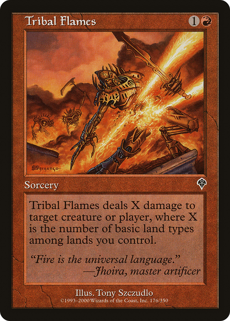 Tribal Flames (INV-176) [Invasion] Foil