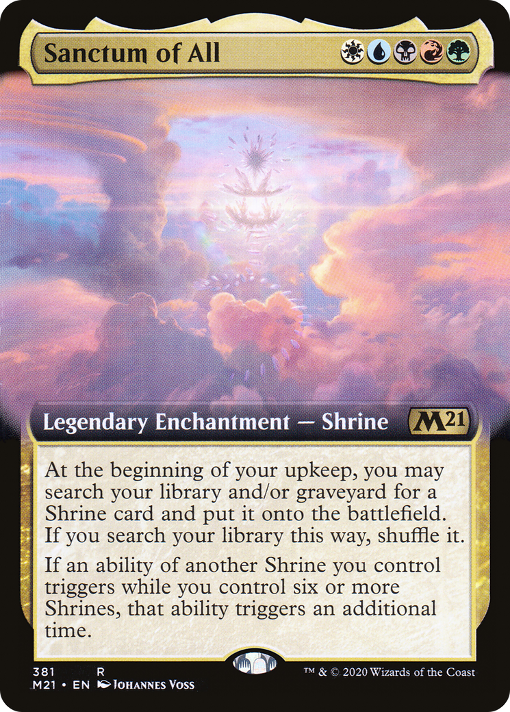 Sanctum of All (Extended Art) (M21-381) [Core Set 2021] Foil