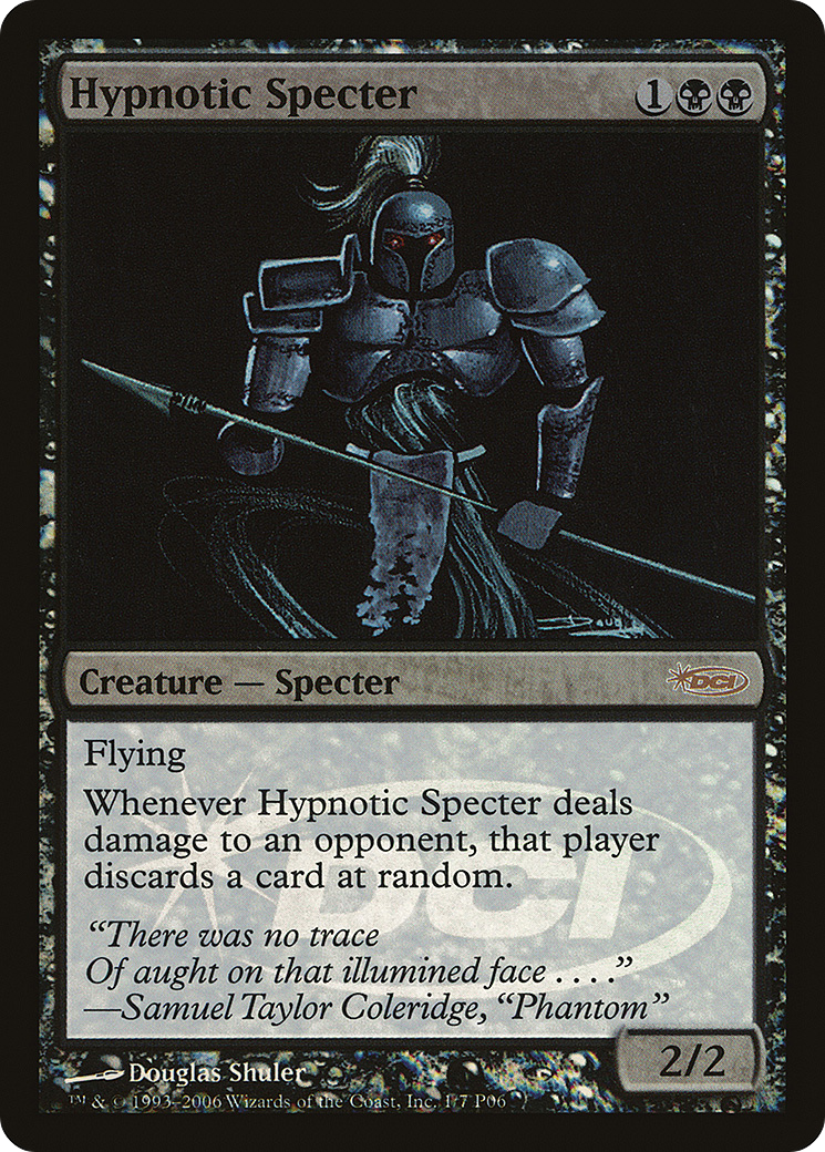 Hypnotic Specter (MPRP-001) [Magic Player Rewards 2006] Foil