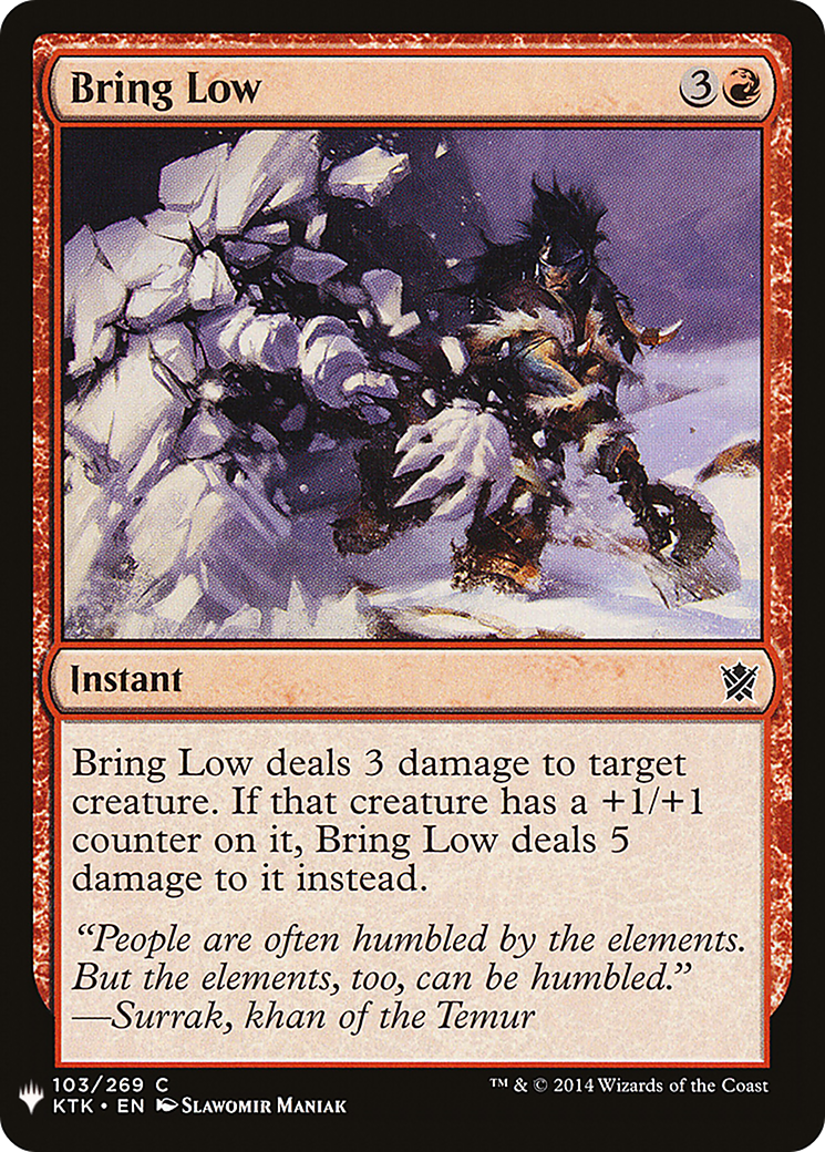 Bring Low (LIST-KTK-103) [The List]