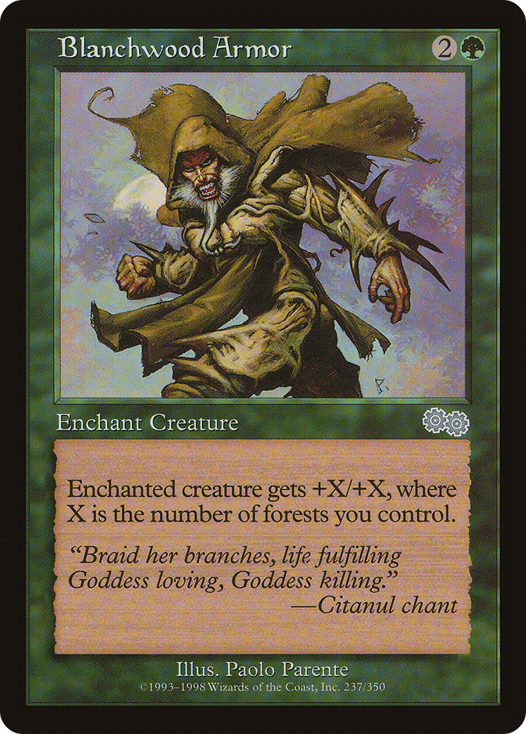 Blanchwood Armor (USG-237) [Urza's Saga]