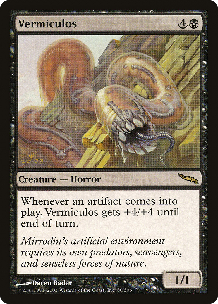 Vermiculos (MRD-080) [Mirrodin] Foil