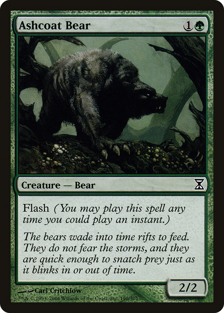 Ashcoat Bear (TSP-190) [Time Spiral] Foil
