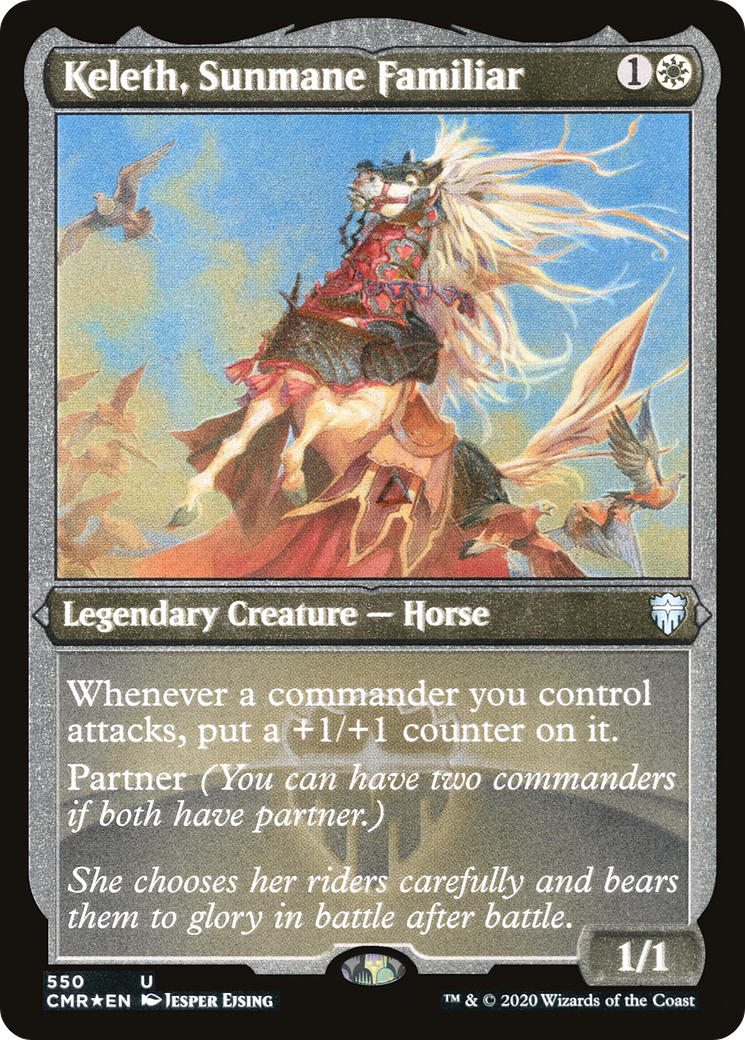Keleth, Sunmane Familiar (Foil Etched) (CMR-550) [Commander Legends] Foil