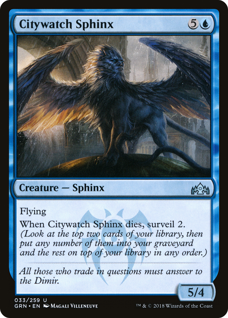 Citywatch Sphinx (GRN-033) [Guilds of Ravnica] Foil