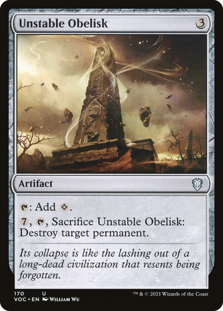 Unstable Obelisk (VOC-170) [Crimson Vow Commander]