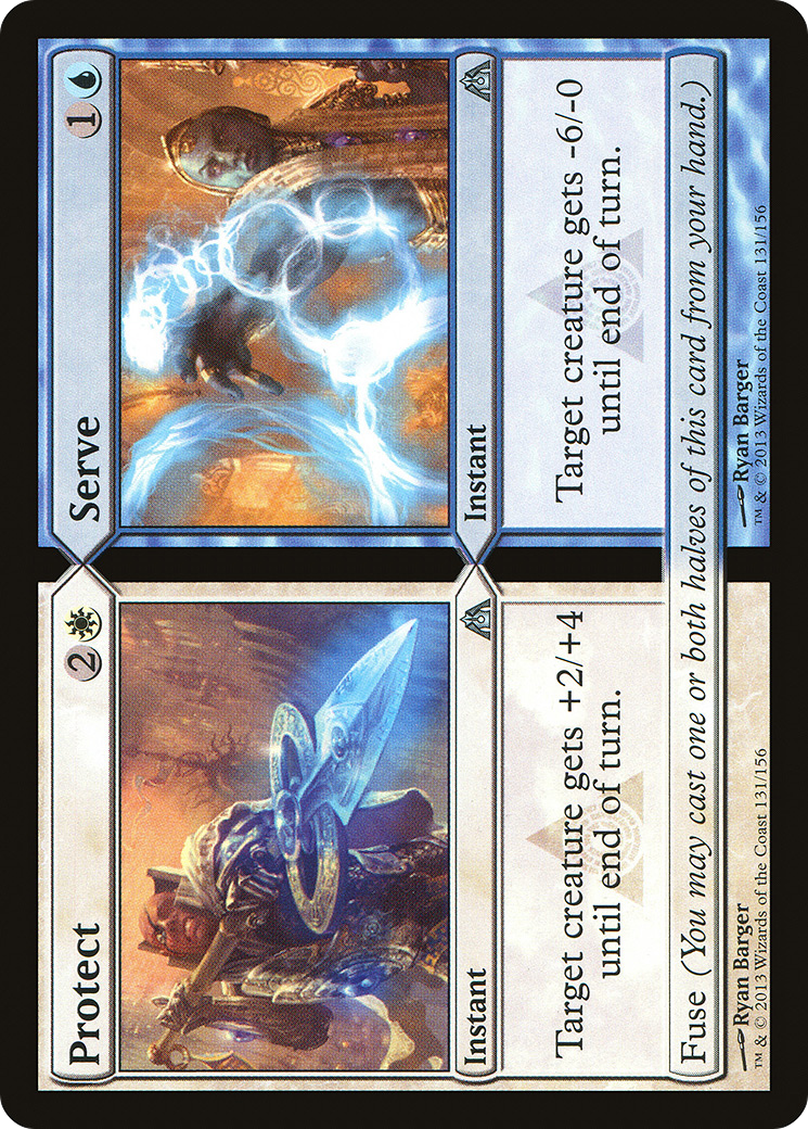 Protect // Serve (DGM-131) [Dragon's Maze] Foil