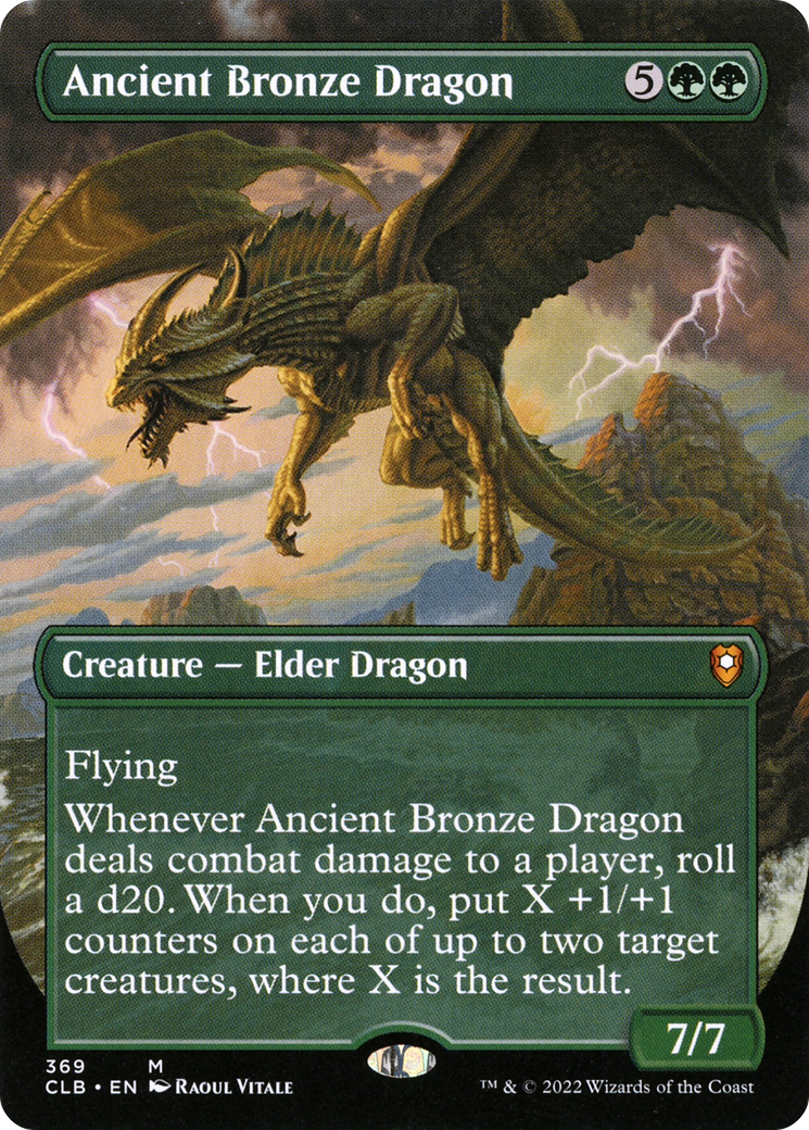 Ancient Bronze Dragon (Borderless) (CLB-369) [Commander Legends: Battle for Baldur's Gate] Foil