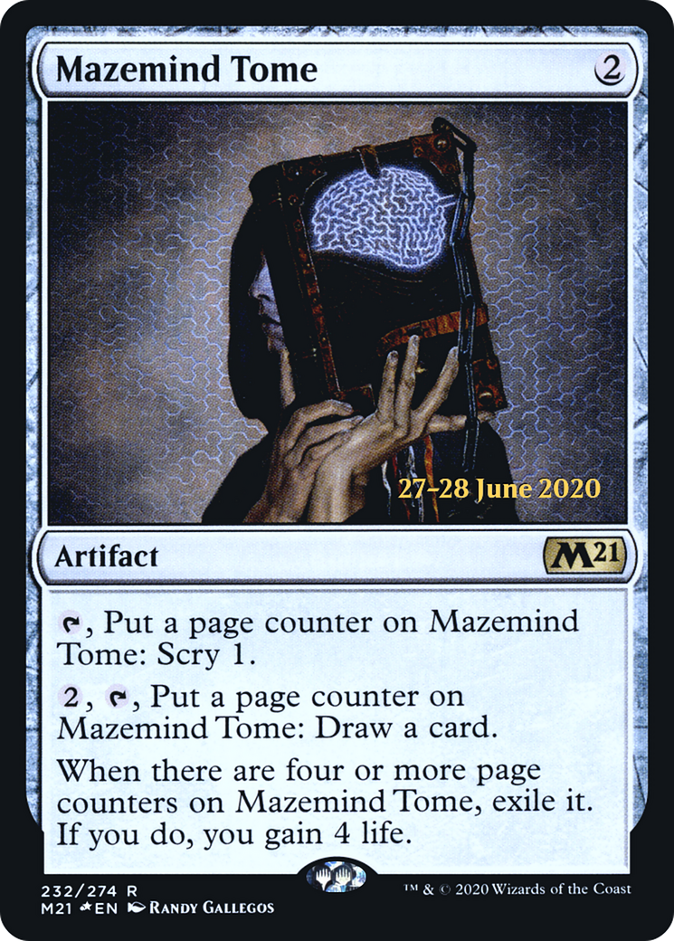 Mazemind Tome (PRE-232S) [Core Set 2021 Promos] Foil