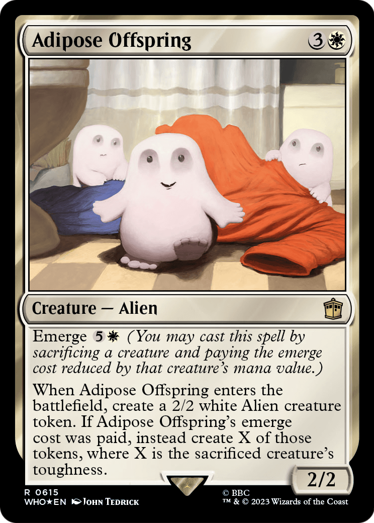 Adipose Offspring (Surge Foil) (WHO-615) [Doctor Who] Foil