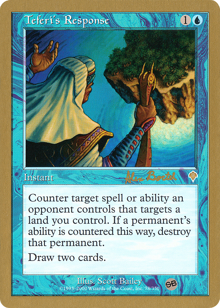 Teferi's Response - 2001 Alex Borteh (INV) (SB) [World Championship Decks 2001]