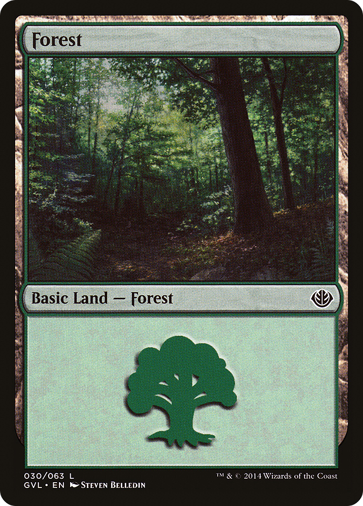 Forest (DD3-030) (Garruk vs Liliana) [Duel Decks Anthology: Garruk vs. Liliana]