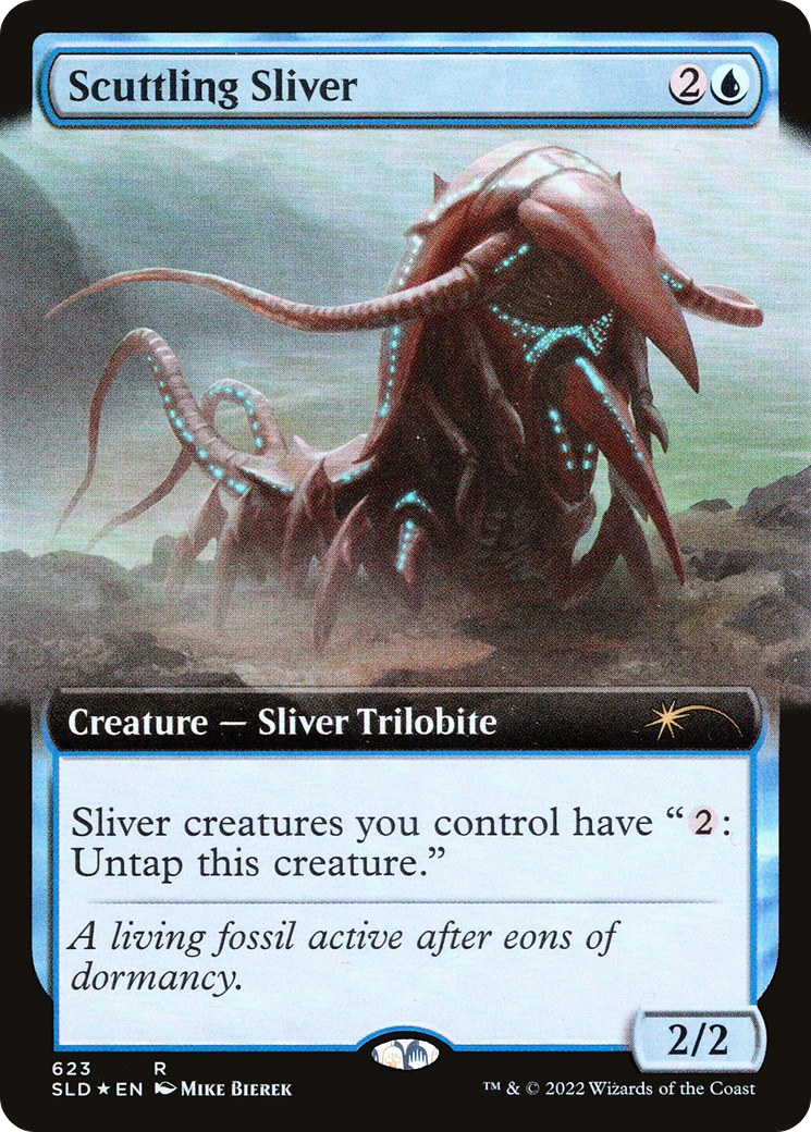 Scuttling Sliver (Extended Art) (SLD-623) [Secret Lair Drop] Foil