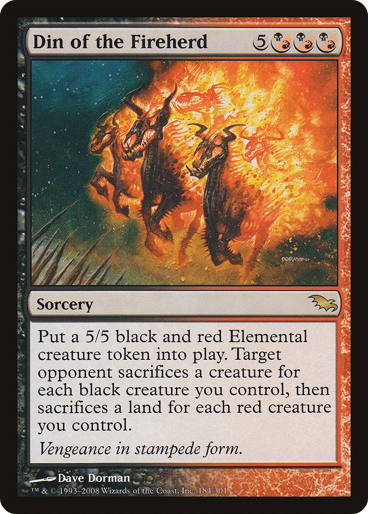 Din of the Fireherd (SHM-184) [Shadowmoor]