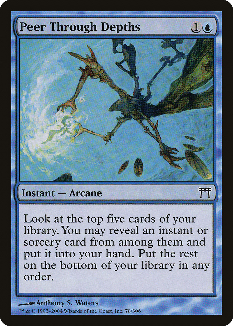 Peer Through Depths (CHK-078) [Champions of Kamigawa] Foil