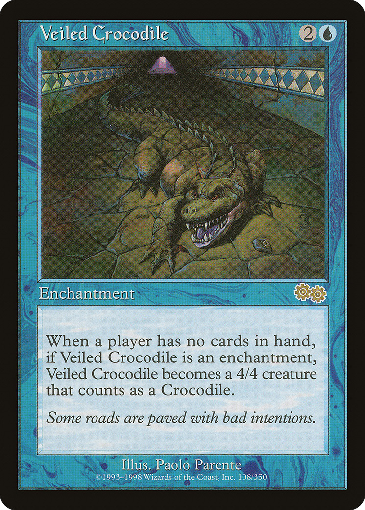 Veiled Crocodile (USG-108) [Urza's Saga]
