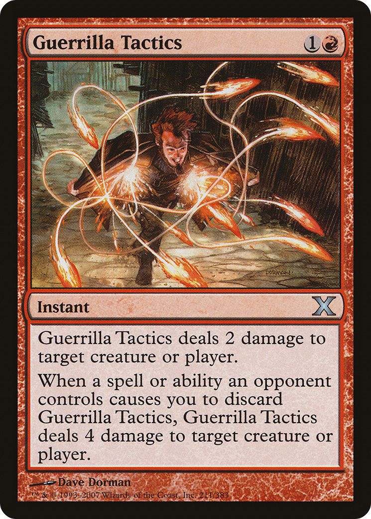 Guerrilla Tactics (10E-211) [Tenth Edition] Foil