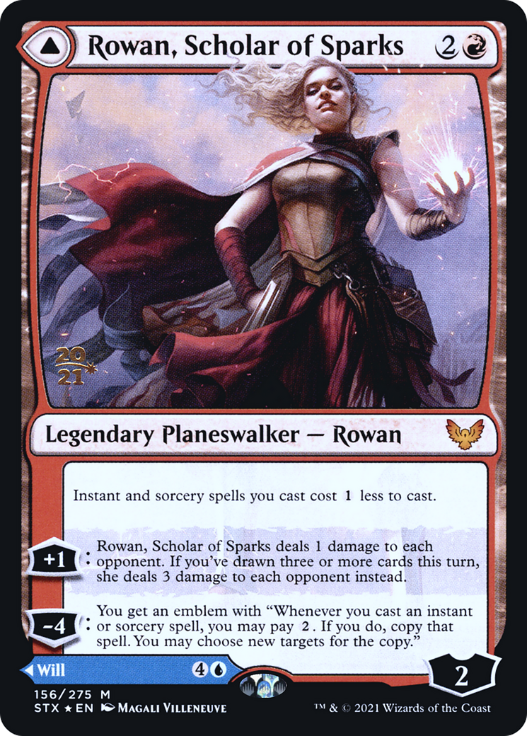 Rowan, Scholar of Sparks (PRE-156S) [Strixhaven: School of Mages Promos] Foil