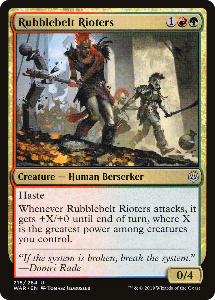 Rubblebelt Rioters (WAR-215) [War of the Spark]