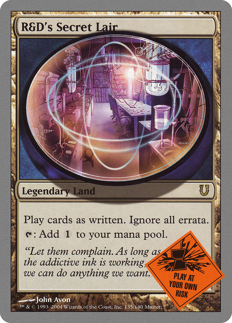 R&D's Secret Lair (UNH-135) [Unhinged]