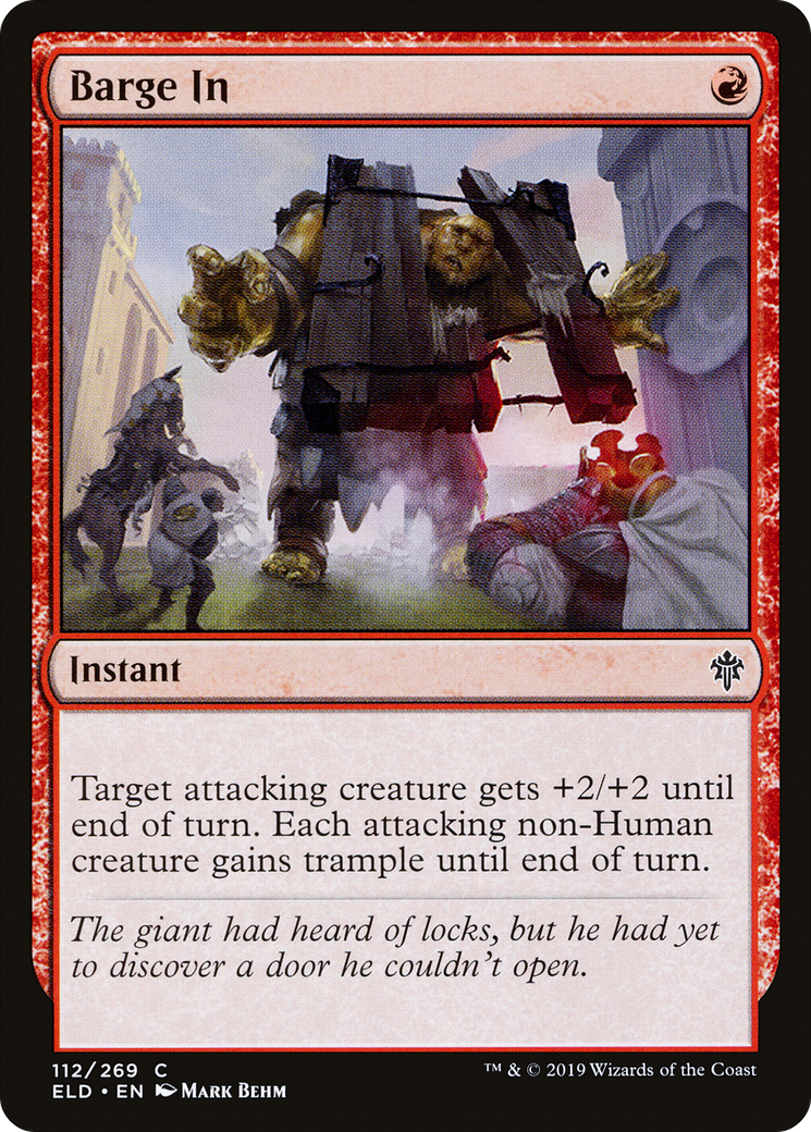 Barge In (ELD-112) [Throne of Eldraine] Foil