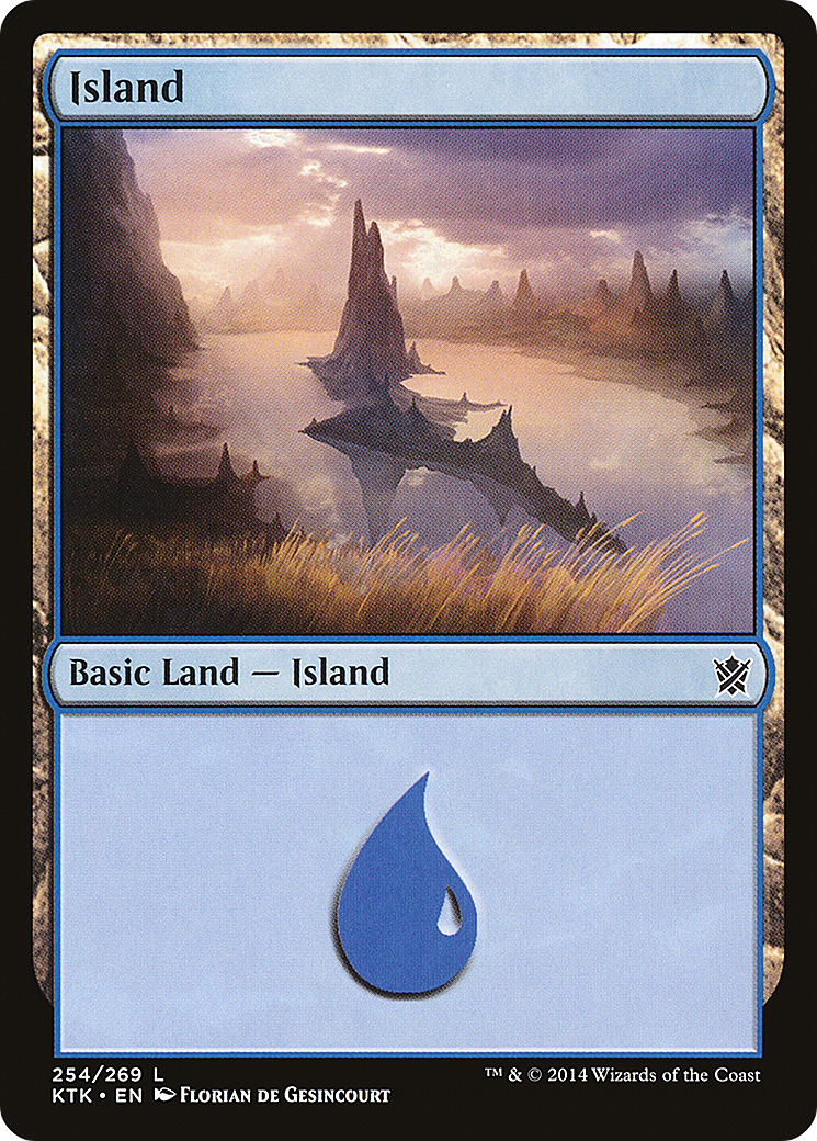 Island (KTK-254) [Khans of Tarkir] Foil