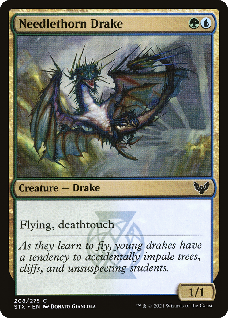 Needlethorn Drake (STX-208) [Strixhaven: School of Mages]