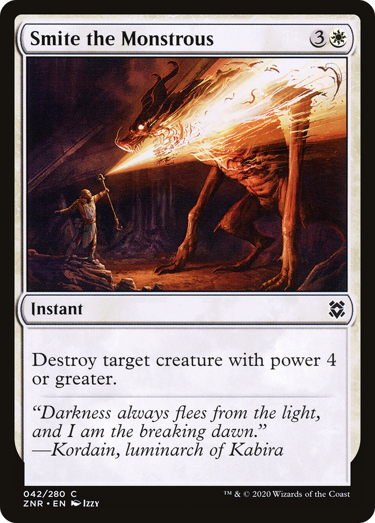 Smite the Monstrous (ZNR-042) [Zendikar Rising]