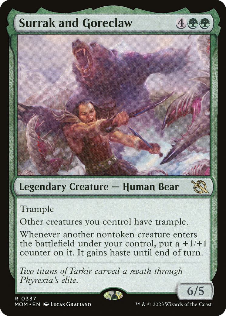 Surrak and Goreclaw (MOM-337) [March of the Machine] Foil