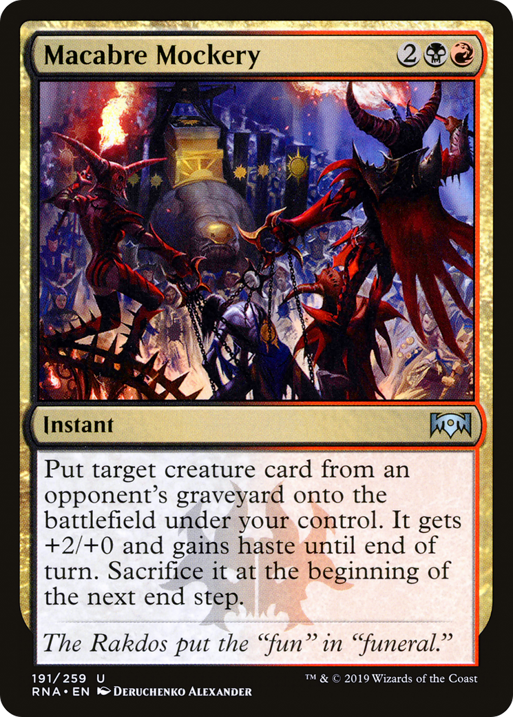 Macabre Mockery (RNA-191) [Ravnica Allegiance] Foil