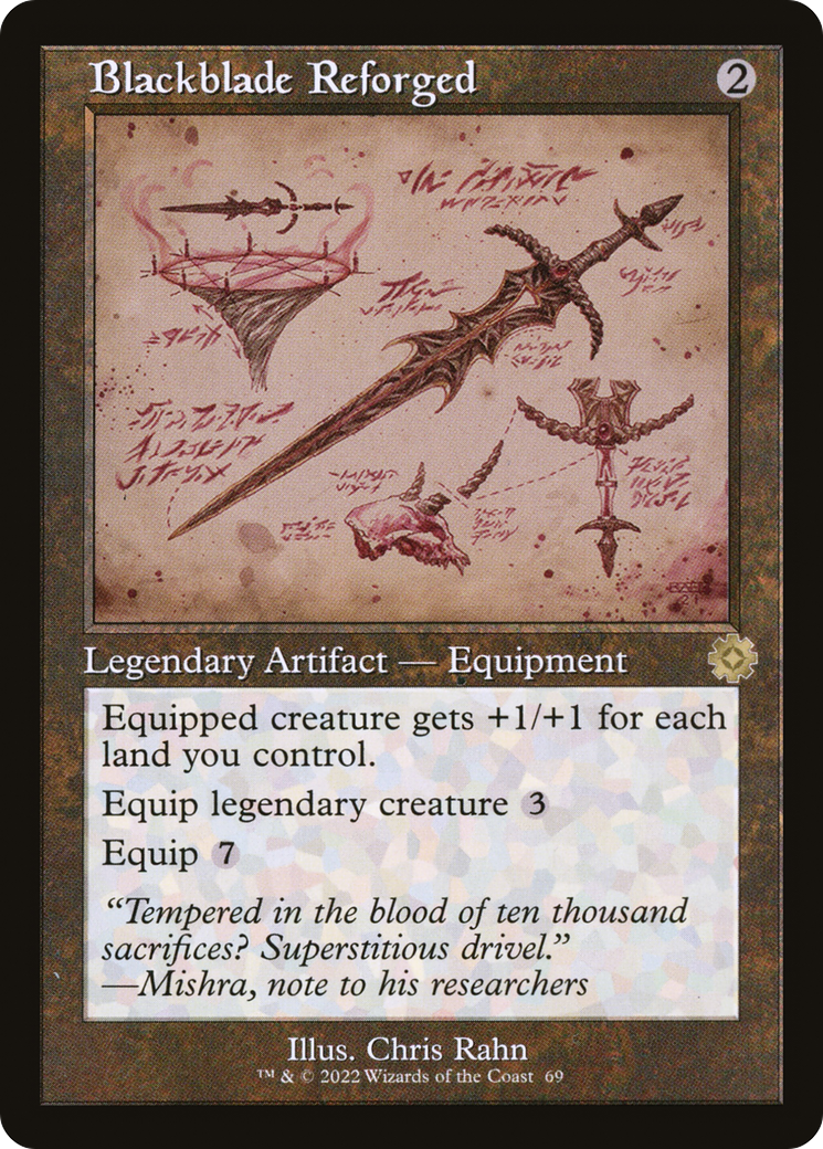 Blackblade Reforged (Schematic) (BRR-069) [The Brothers' War Retro Artifacts] Foil