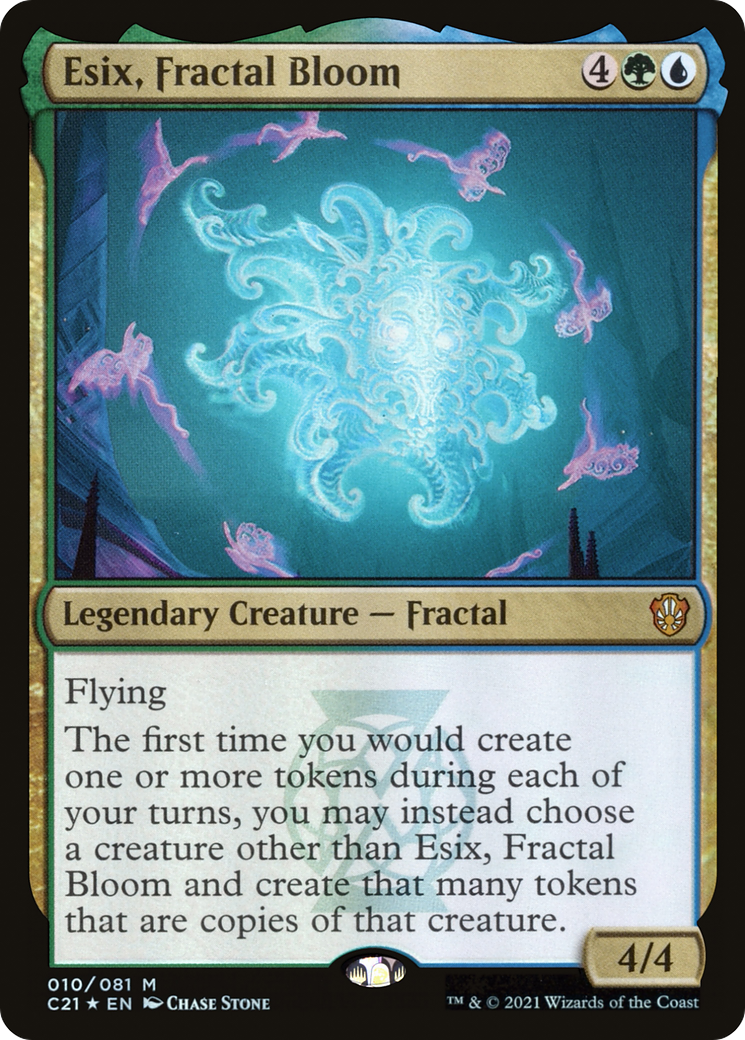 Esix, Fractal Bloom (C21-010) [Commander 2021] Foil