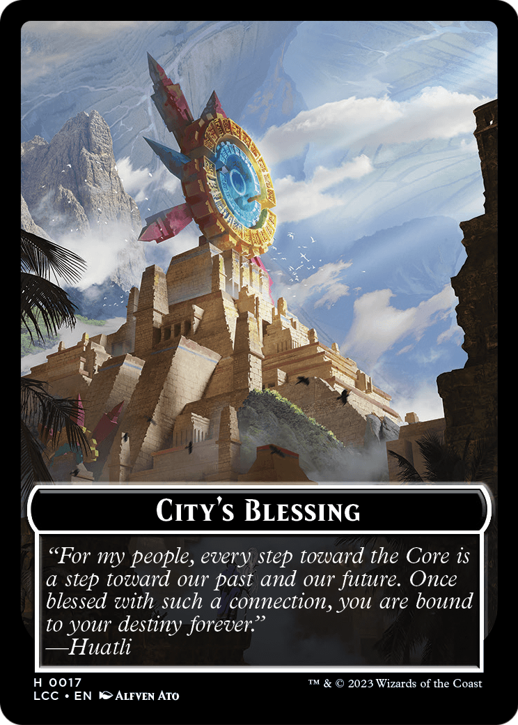 City's Blessing (TLCC-017) [The Lost Caverns of Ixalan Commander Tokens]