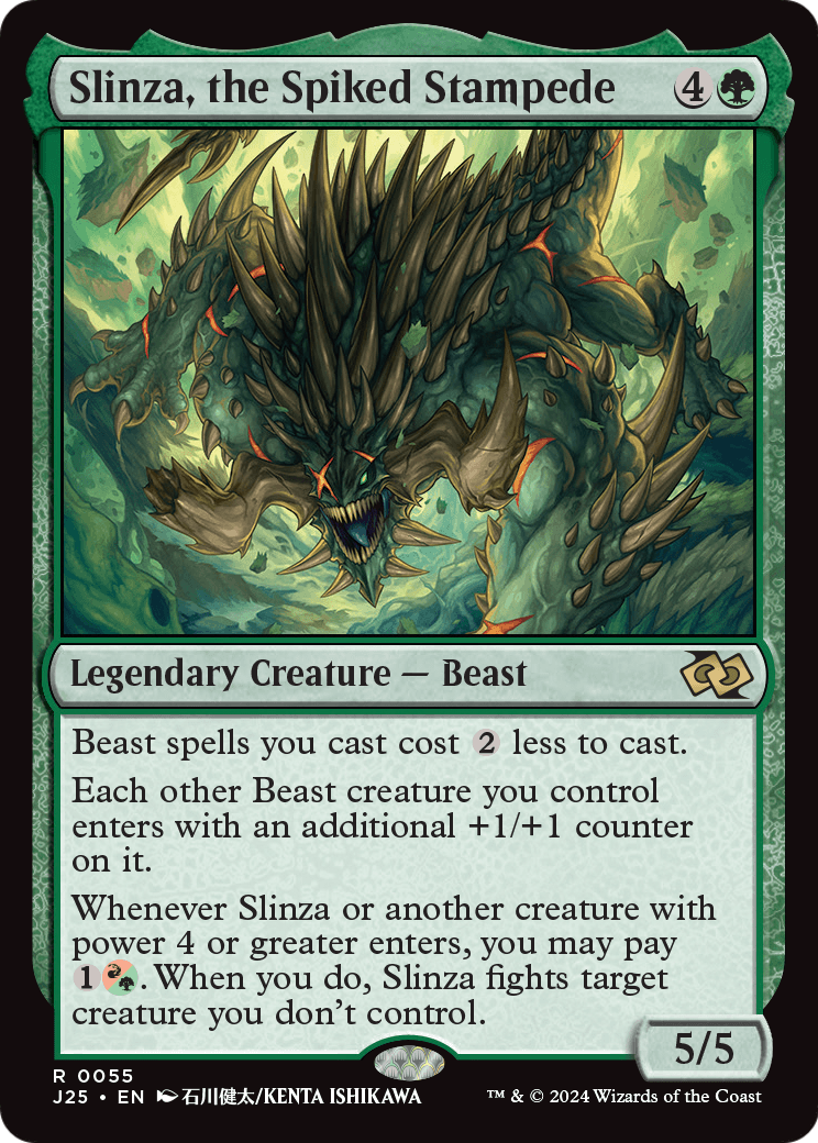 Slinza, the Spiked Stampede (Anime) (J25-055) [Foundations Jumpstart]