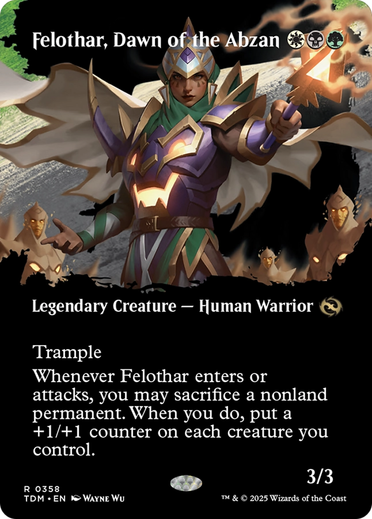 Felothar, Dawn of the Abzan (Borderless) (TDM-358) (Showcase) [Tarkir: Dragonstorm]