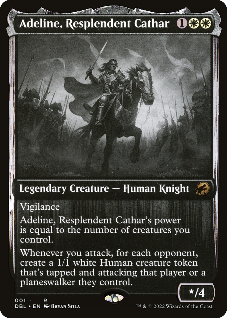 Adeline, Resplendent Cathar (DBL-001) [Innistrad: Double Feature] Foil