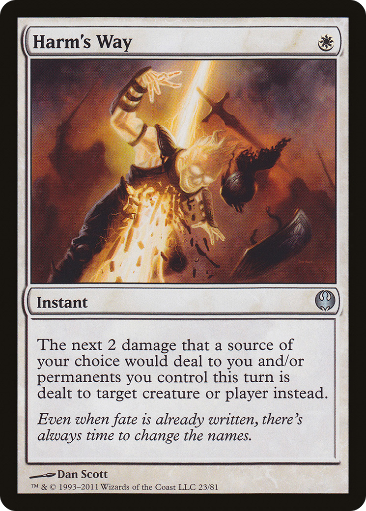 Harm's Way (DDG-023) [Duel Decks: Knights vs. Dragons]