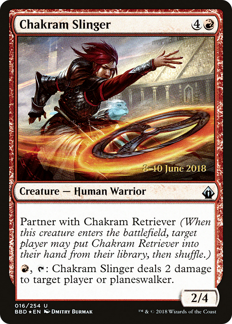 Chakram Slinger (LARP-016) [Battlebond Promos] Foil