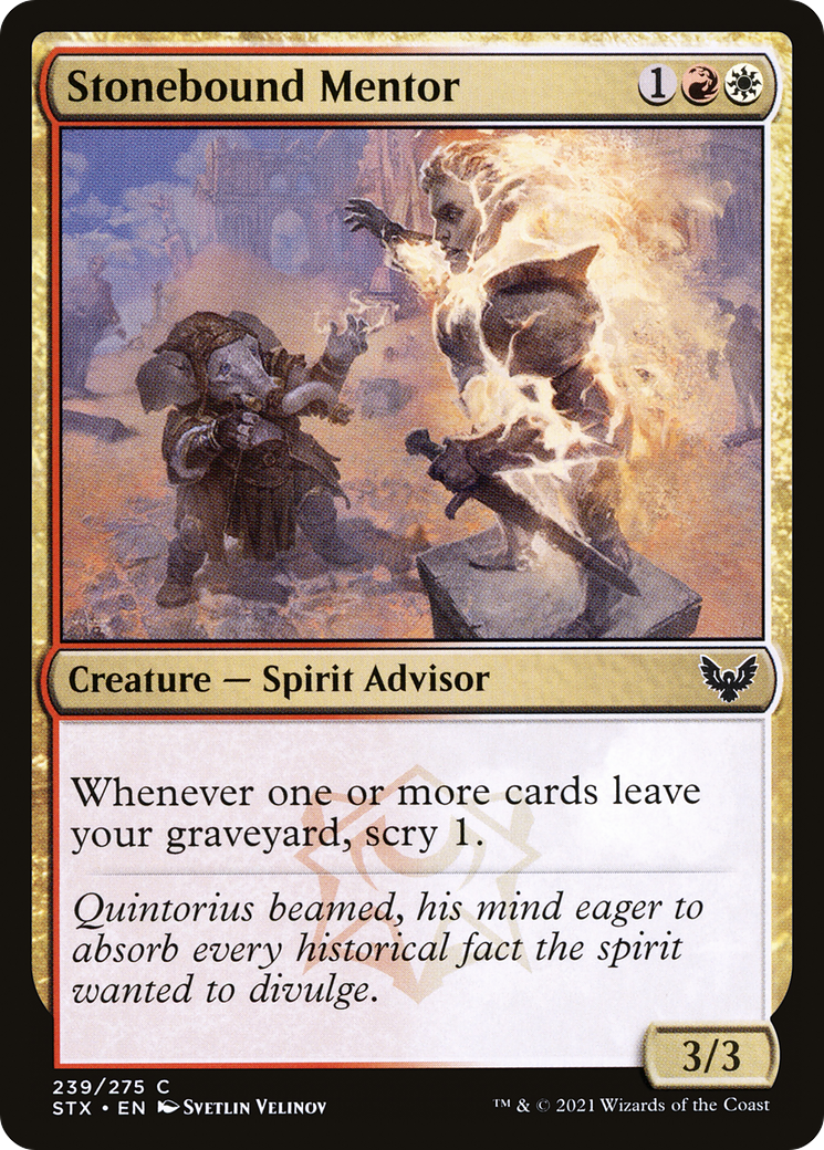 Stonebound Mentor (STX-239) [Strixhaven: School of Mages]