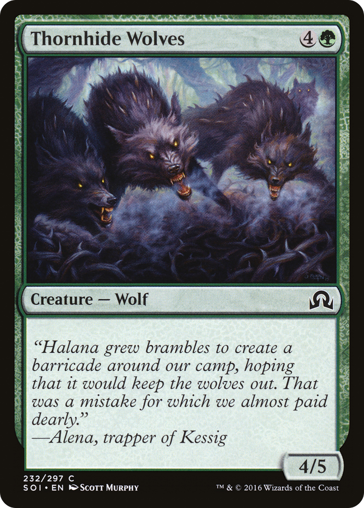 Thornhide Wolves (SOI-232) [Shadows over Innistrad] Foil